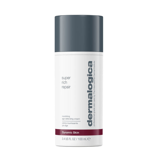 Super Rich Repair | Crema antiedad para piel seca sobre fondo blanco.