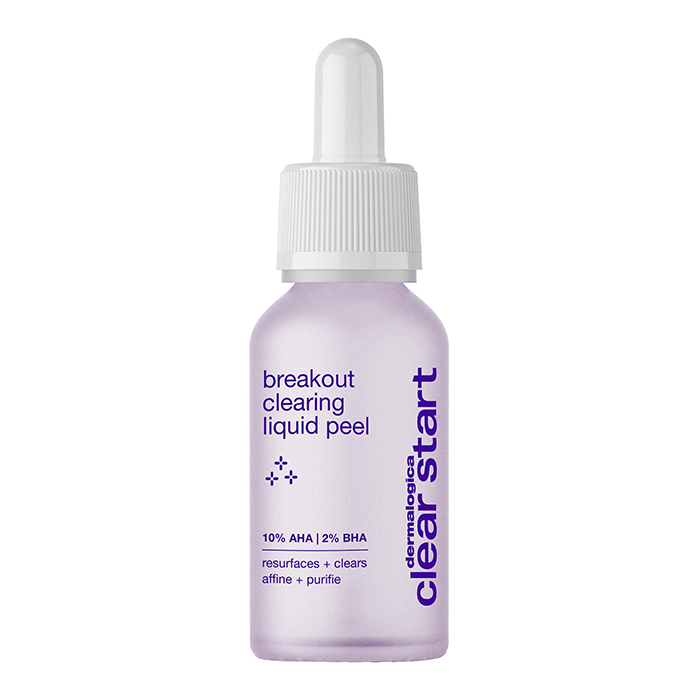 Flasche mit Breakout Clearing Liquid Peel Hautpflegeprodukt.
