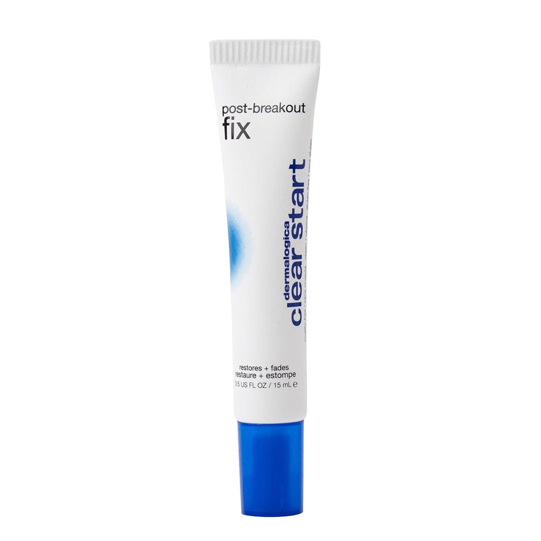 Weiße Tube mit blauem Deckel von " Post-Breakout Fix".