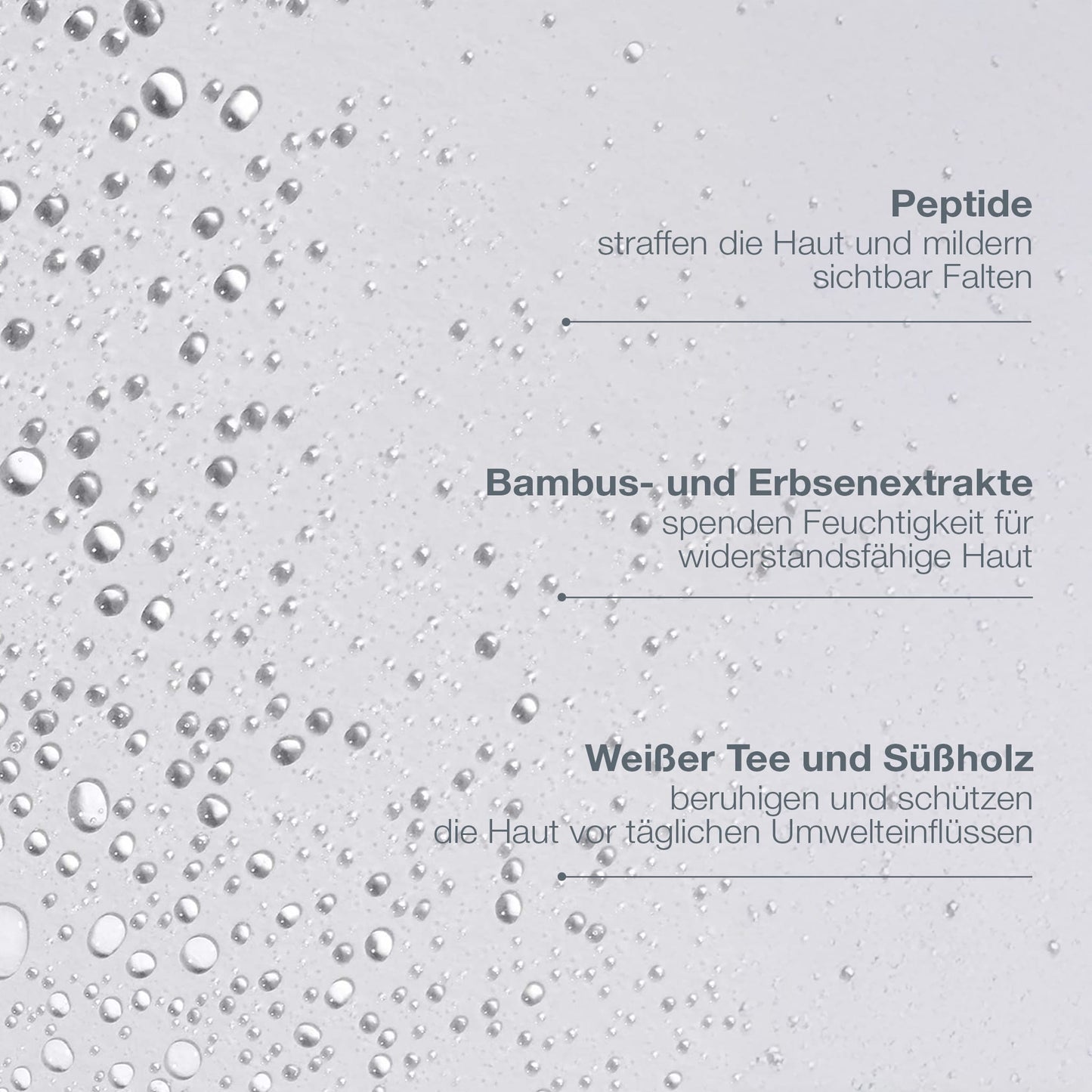 Antioxidant HydraMist enthält straffende Peptide, Bambus- und Erbsenextrakt, Weißen Tee und Süßholz. Das Gesichtsspray bietet antioxidativen Schutz und wird in feinen Wassertröpfchen aufgesprüht.