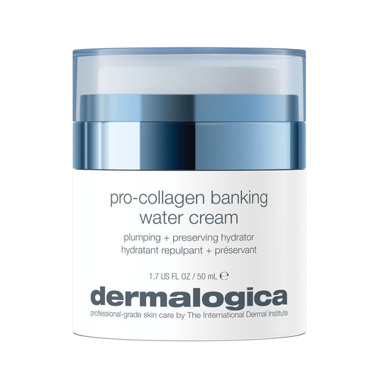 Ein 1,7 US FL OZ (50 ml) Tiegel Pro-Collagen Banking Water Cream, eine aufpolsternde und konservierende Feuchtigkeitscreme zur Erhaltung des Kollagens.