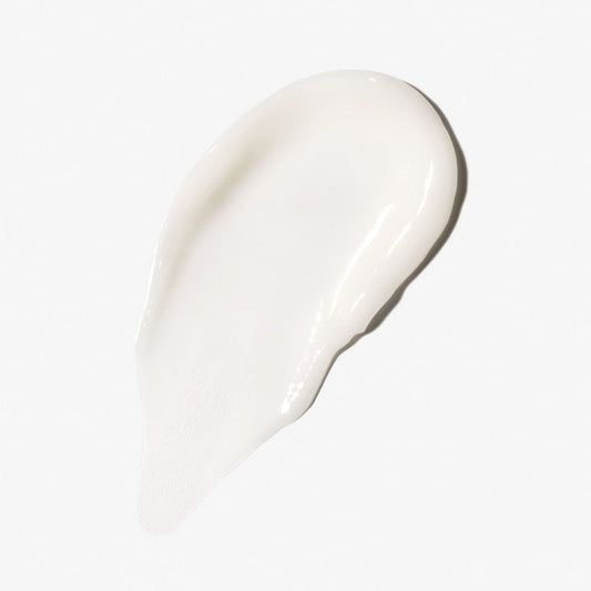 Ein glatter Auftrag der PowerBright Overnight Cream, angereichert mit Niacinamid zur antioxidativen Pflege, auf einem schlichten weißen Hintergrund.