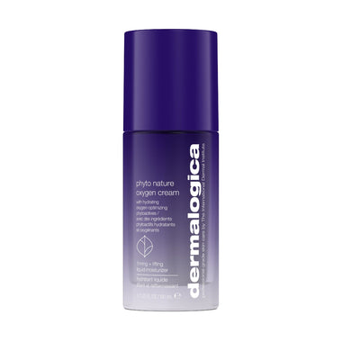 Lila Flasche von Phyto Nature Oxygen Cream auf weißem Hintergrund.